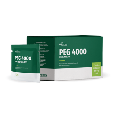 PEG 4000 (Polietilenoglicol) 10 g - Caixa com 30 Sachês